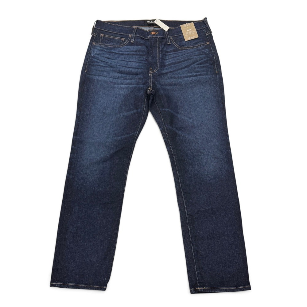 Madewell Slim Fit Jeans Mens 36 x3 0 Dark Wash Indigo Straight Leg J9526 NWT
